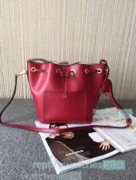 New Top Quality Copy Michael Kors Genuine Leather Red Bucket  Women's Bag